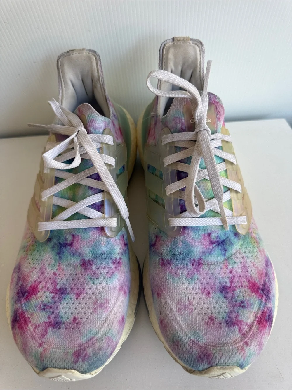 Adidas Ultraboost 21 Running Shoes Tie Dye Size 8